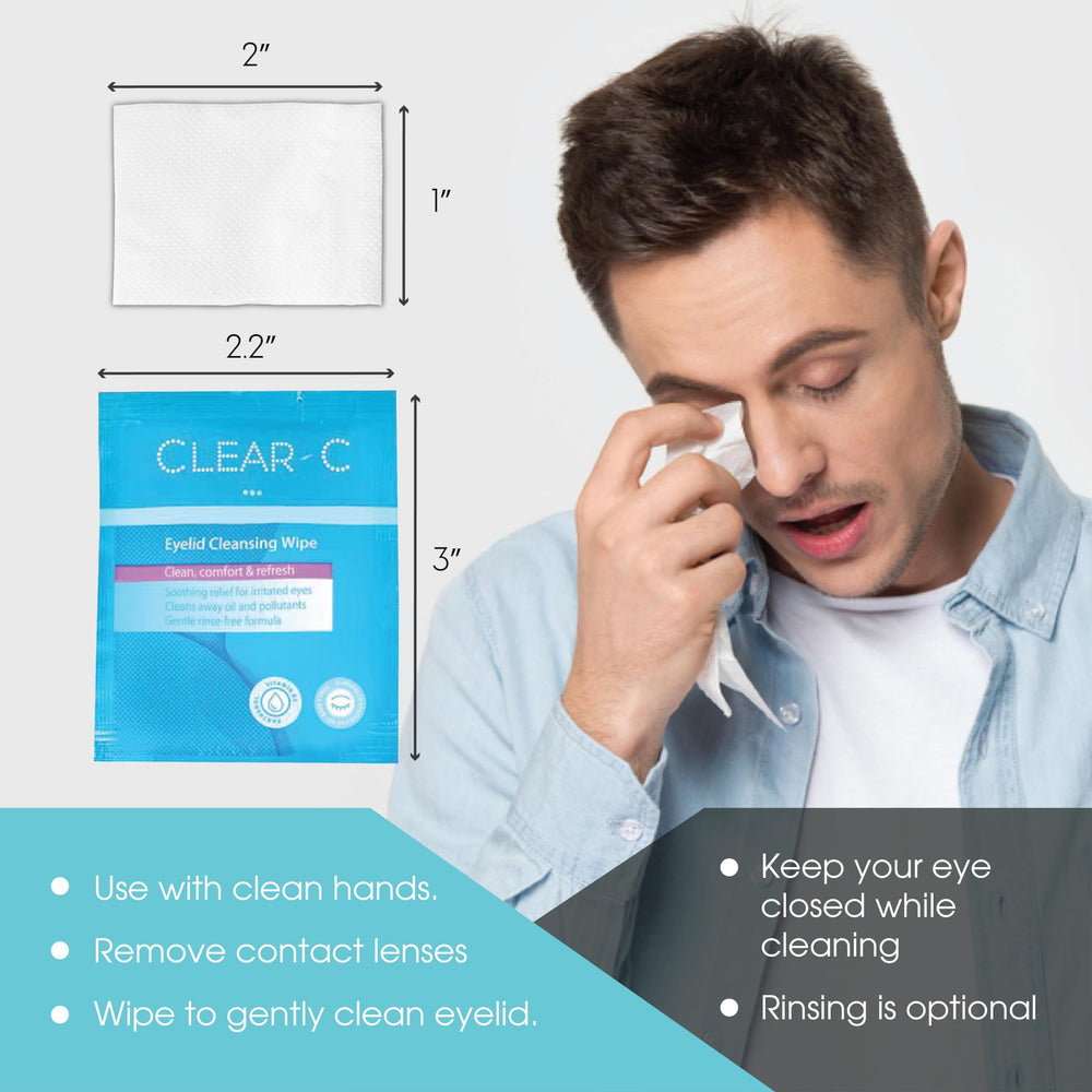 Diamond Wipes Clear C Eyelid Wipes daily eye care routine