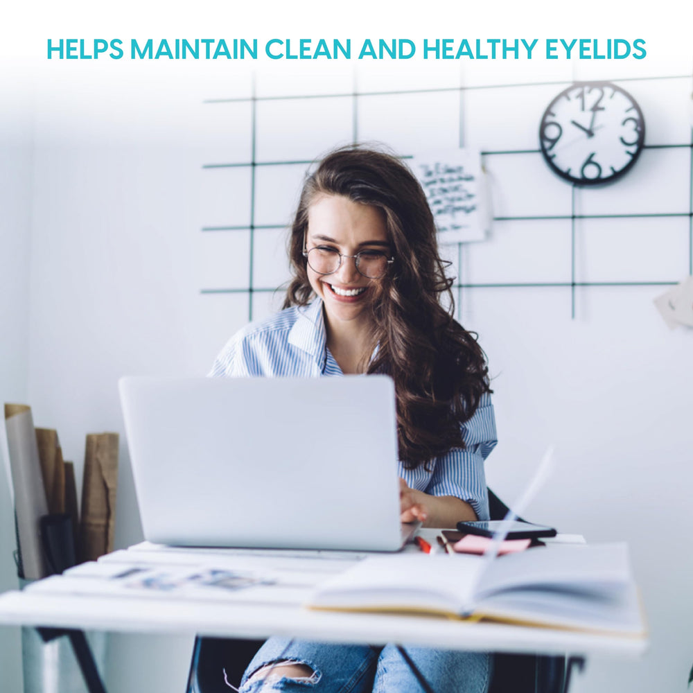 Diamond Wipes Clear C Eyelid Wipes no-rinse formula for easy cleansing