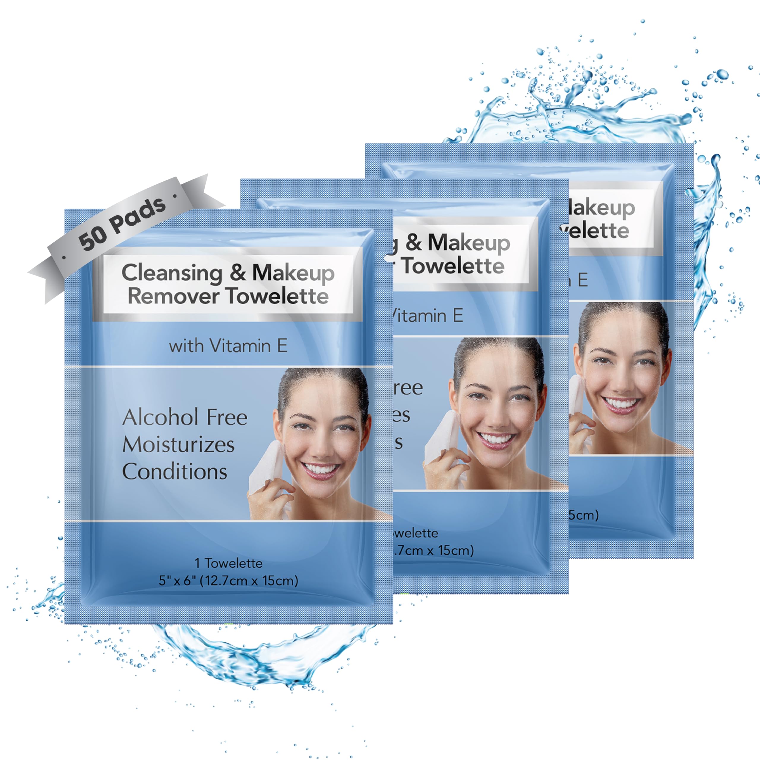 Diamond Wipes makeup remover wipes pack 50-count for easy cleansing