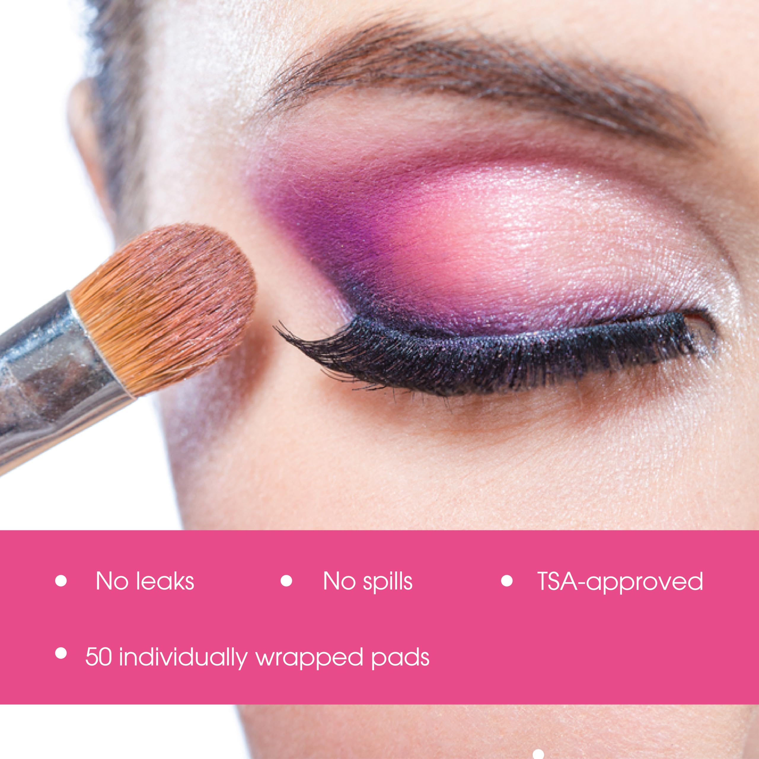 Diamond Wipes wipe removing mascara and waterproof makeup without drying skin.
