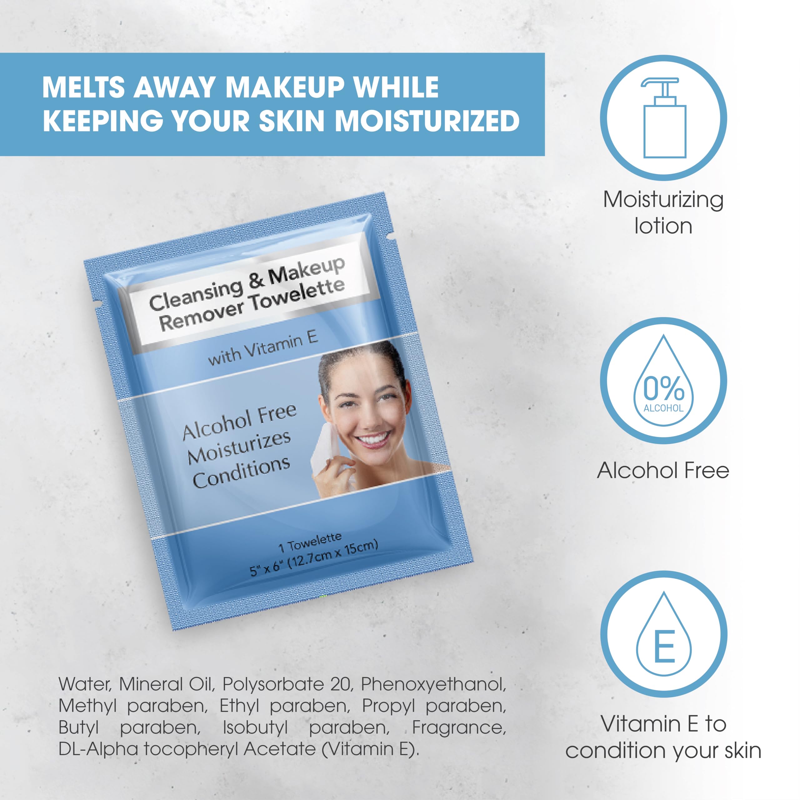 Diamond Wipes sensitive skin formula with cotton and aloe