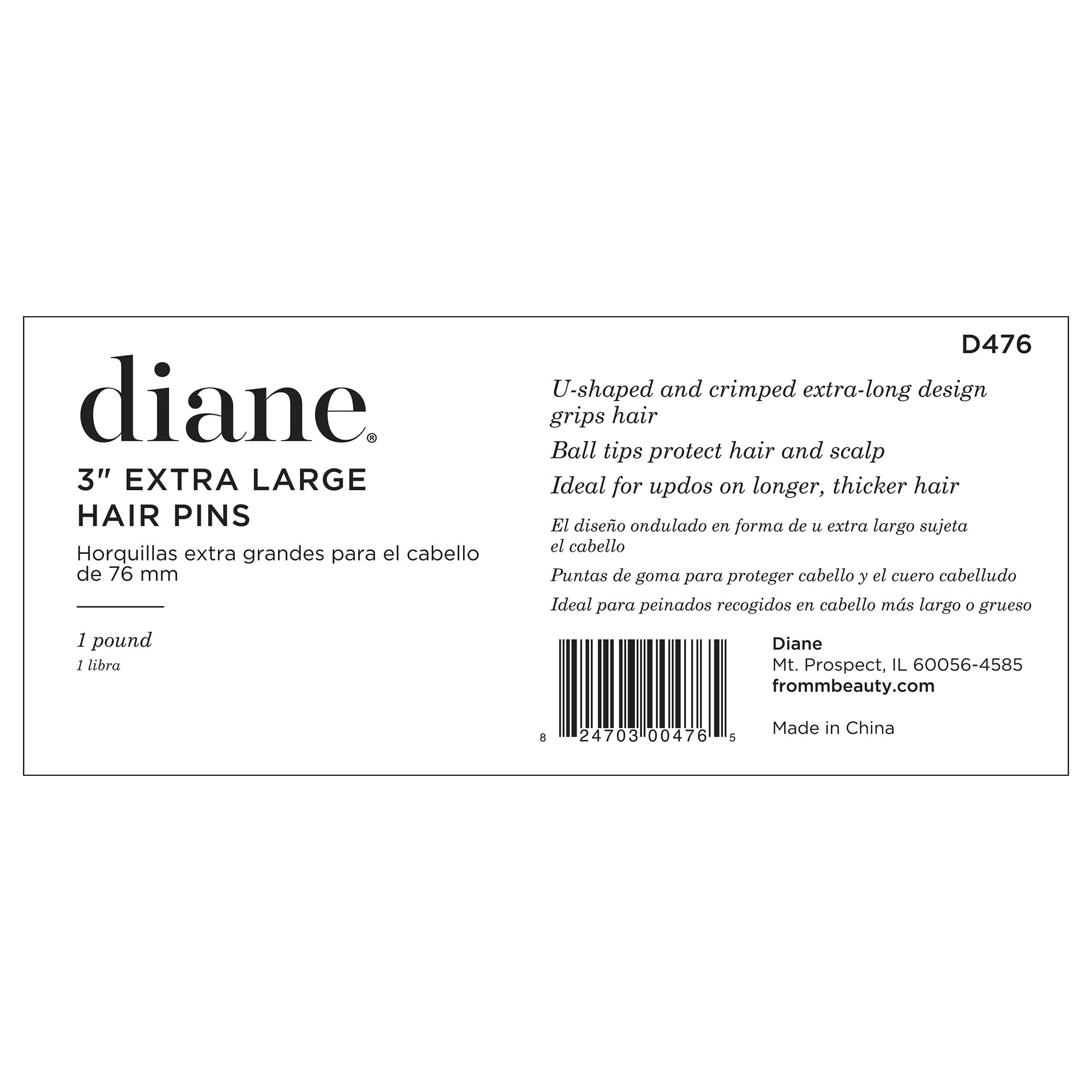 Diane hair pins ideal for thick hair with crimped grip for lasting hold