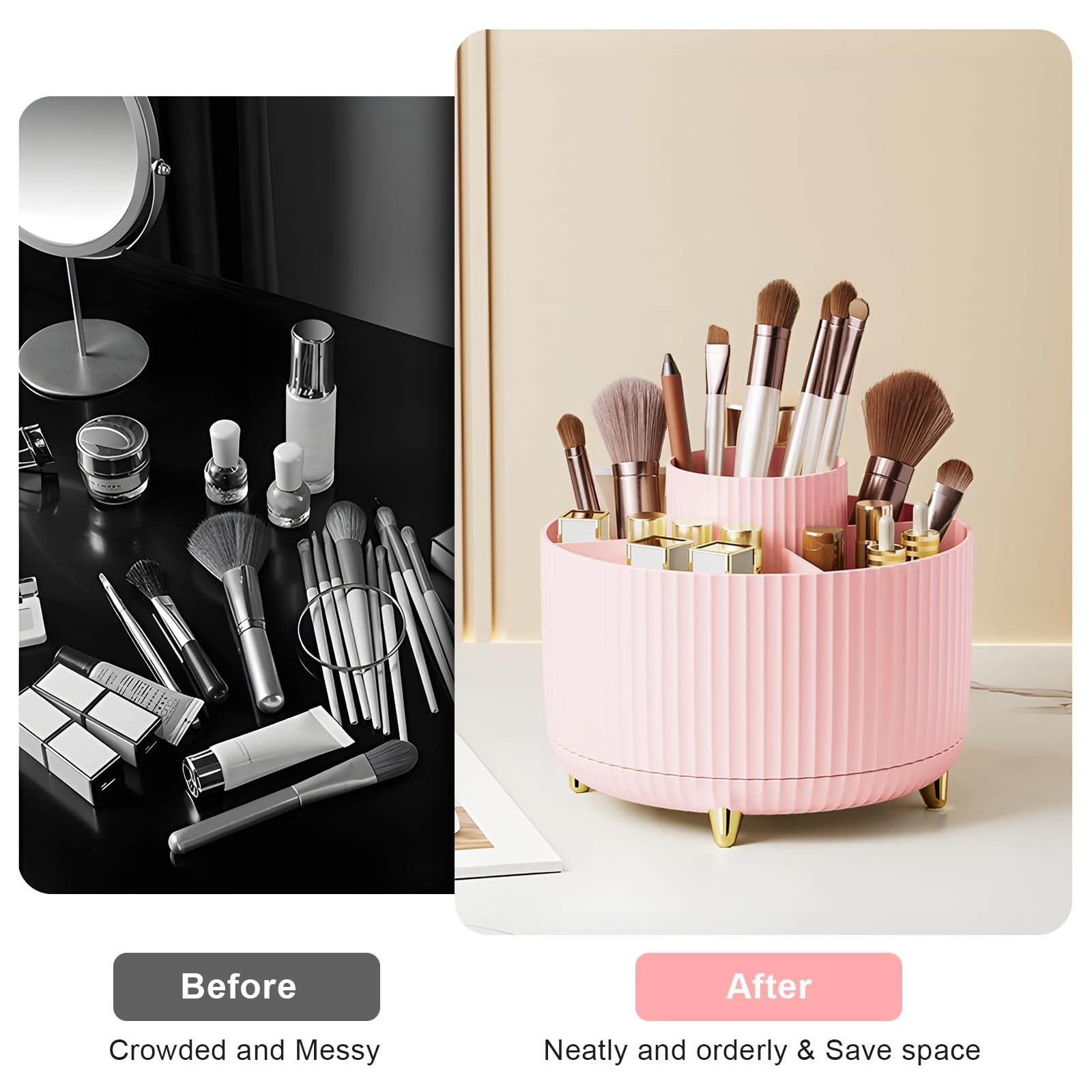 Diesisa bathroom counter organization for tidy vanity space