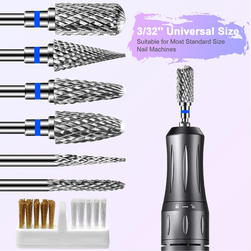 Diesisa cuticle bits collection with medium grit tungsten carbide for durable trimming.