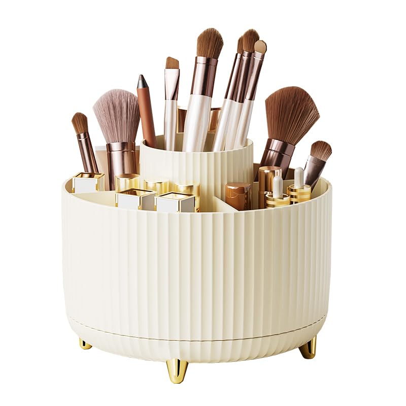Diesisa gift-ready vanity organizer in cream adding style to a room.