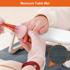 Diesisa Arm Rest dimensions fit under most nail lamps for space-saving setup.