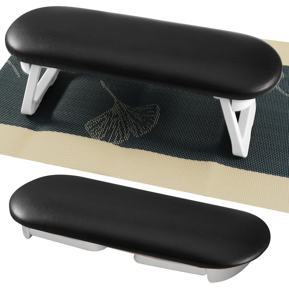 Diesisa Nail Arm Rest foldable PU leather provides plush manicure support.