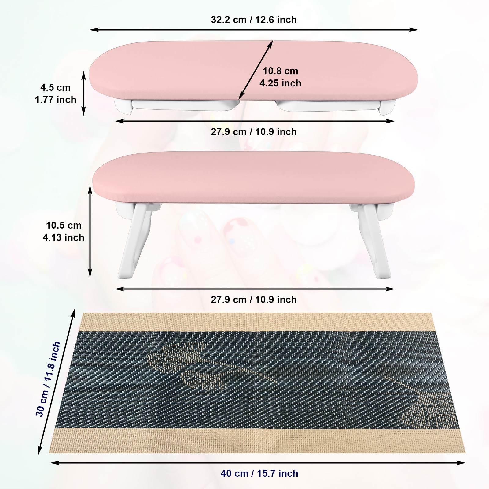 Diesisa includes an extra manicure mat to protect surfaces.