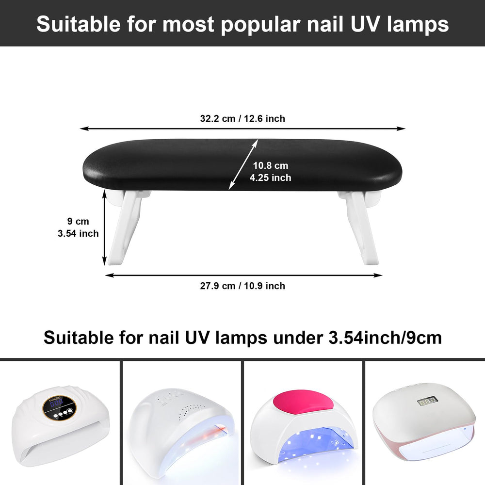 Diesisa Nail Arm Rest with PU leather surface feels premium and easy to wipe.