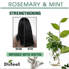 Difeel rosemary-mint conditioner in shower demonstrates easy daily use