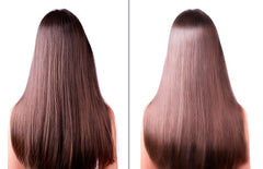 Difeel rosemary-mint hair oil dropper application demonstrates quick, non-greasy styling support.