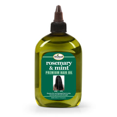 Difeel rosemary-mint oil 12oz bottle shows nourishing formula for hair health