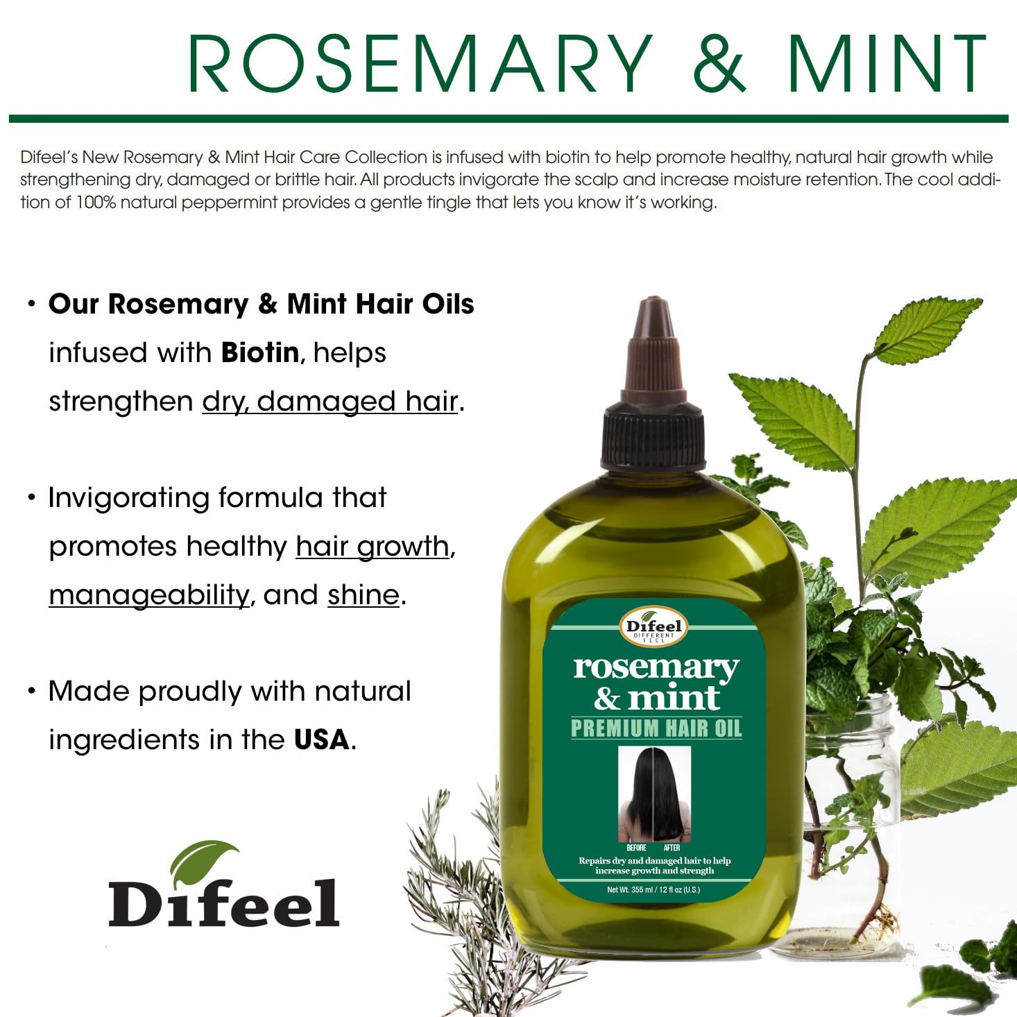 Difeel biotin-infused formula ingredient highlights hair health benefits