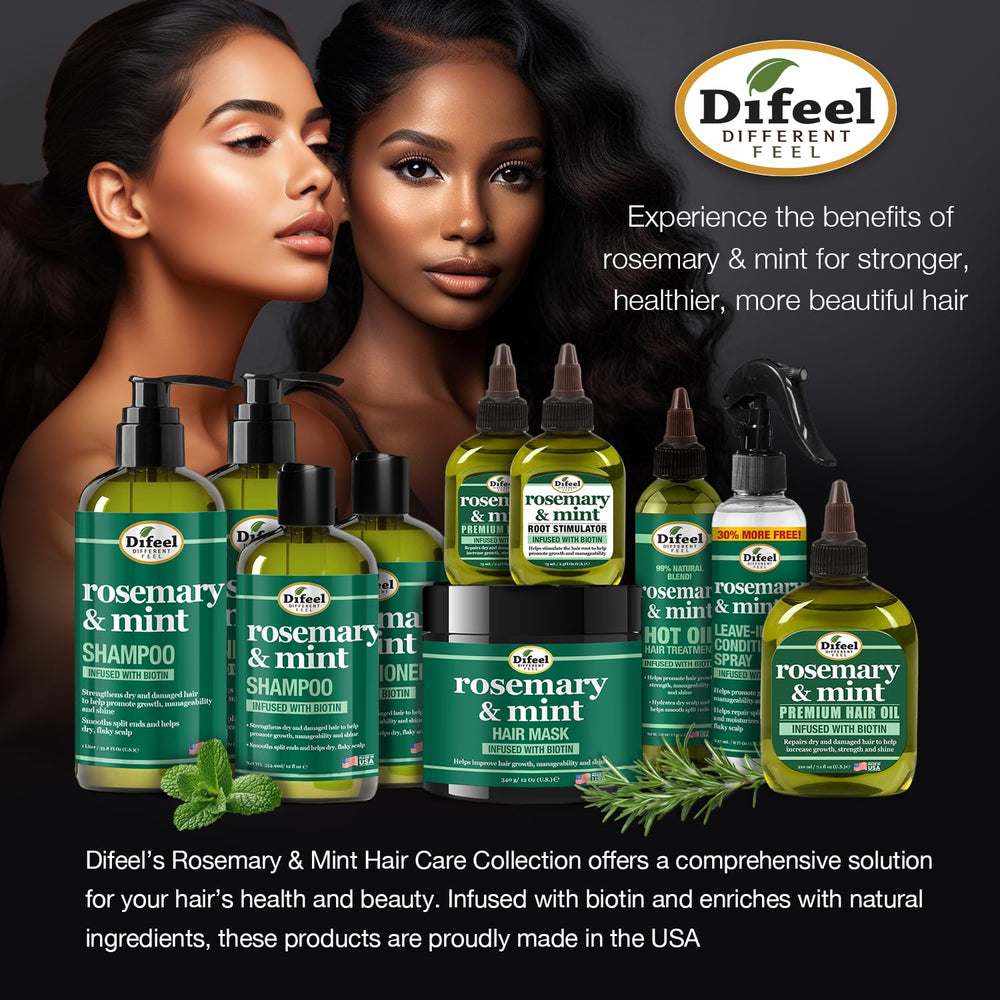 Difeel hair care oil in use as part of daily routine