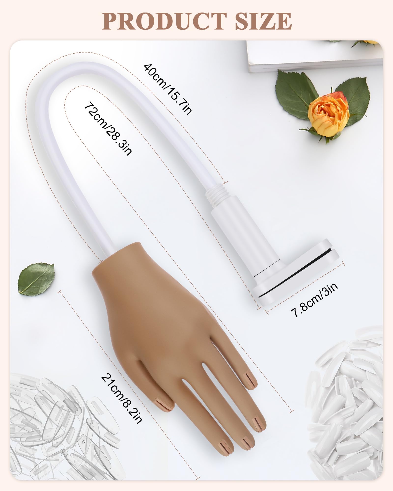 Difenni T-shape nail tip lock prevents tips from popping during practice