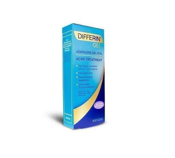 Differin Adapalene Gel efficacy chart emphasizes context for results.