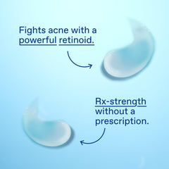 Differin gel applied on fingers for precise targeted use