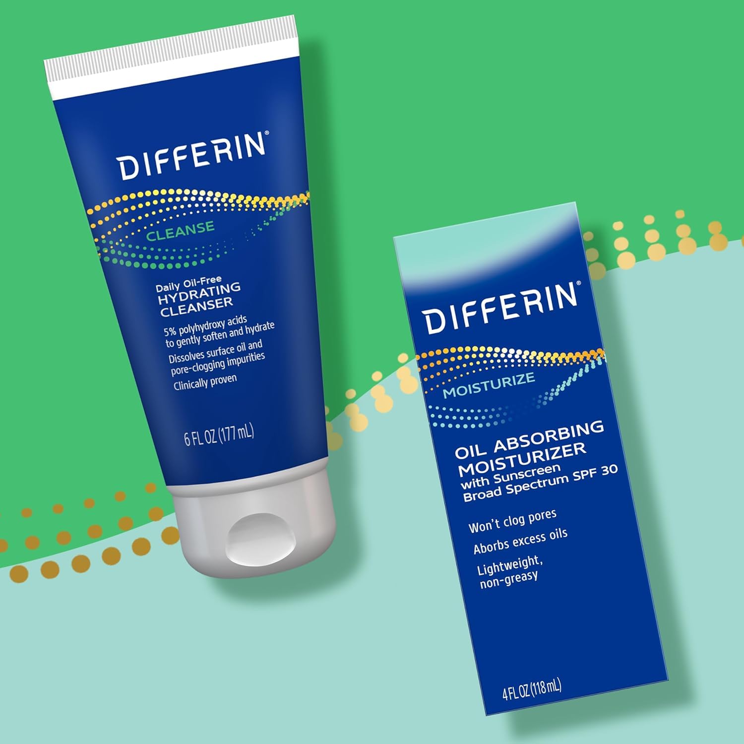 Differin in bathroom routine setting showing daily use convenience benefit