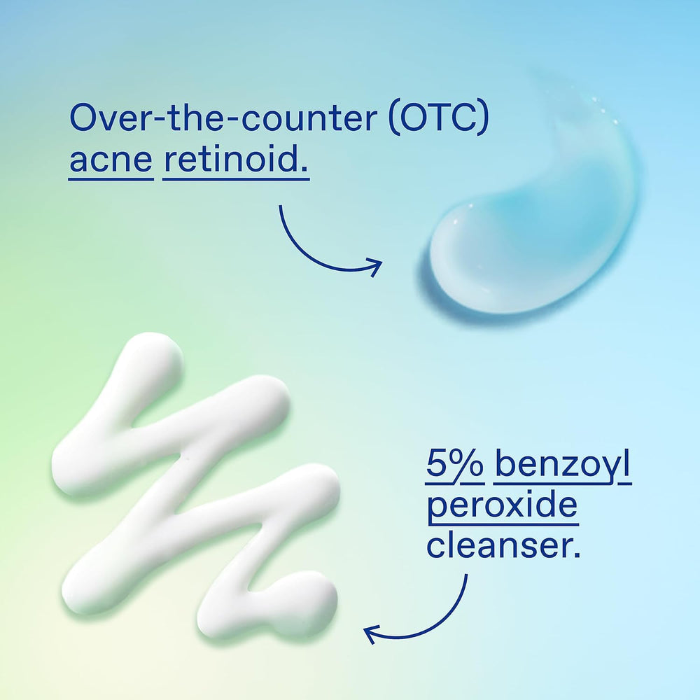 Differin cleanser lather detail showing foam that helps clear pores and oil