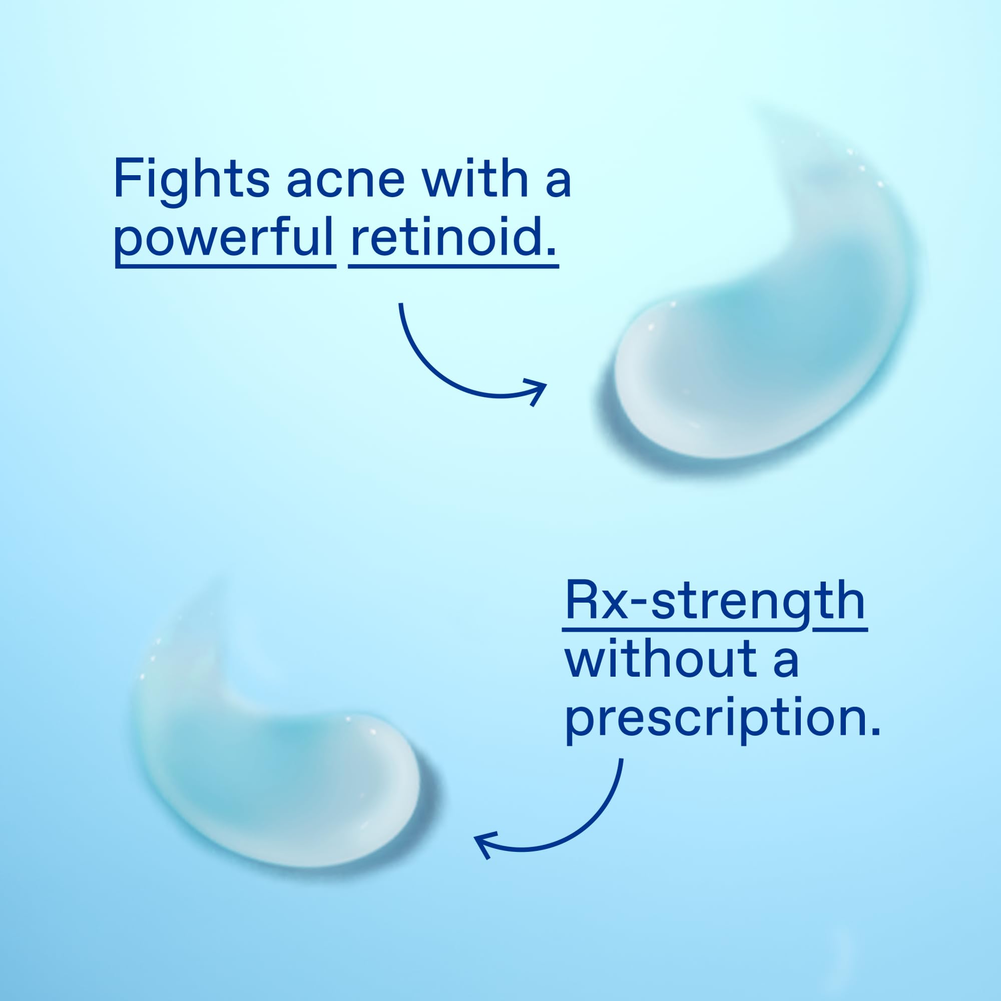 Differin gel on fingertip demonstrating easy application and targeted treatment