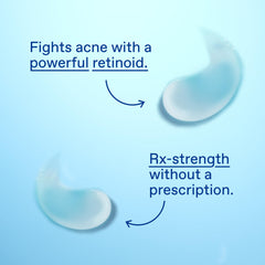 Differin gel on fingertip demonstrating easy application and targeted treatment