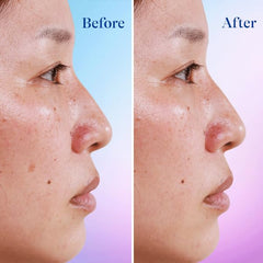 Differin Dark Spot Serum texture swirl demonstrates lightweight gel that blends invisibly.