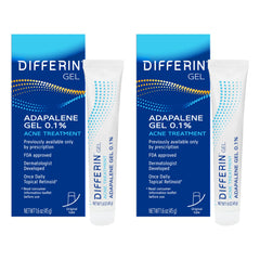 Differin front packaging showing tube and benefits