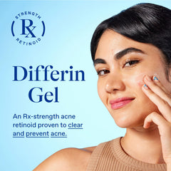 Differin gel texture on fingertip showing smooth, non-greasy finish