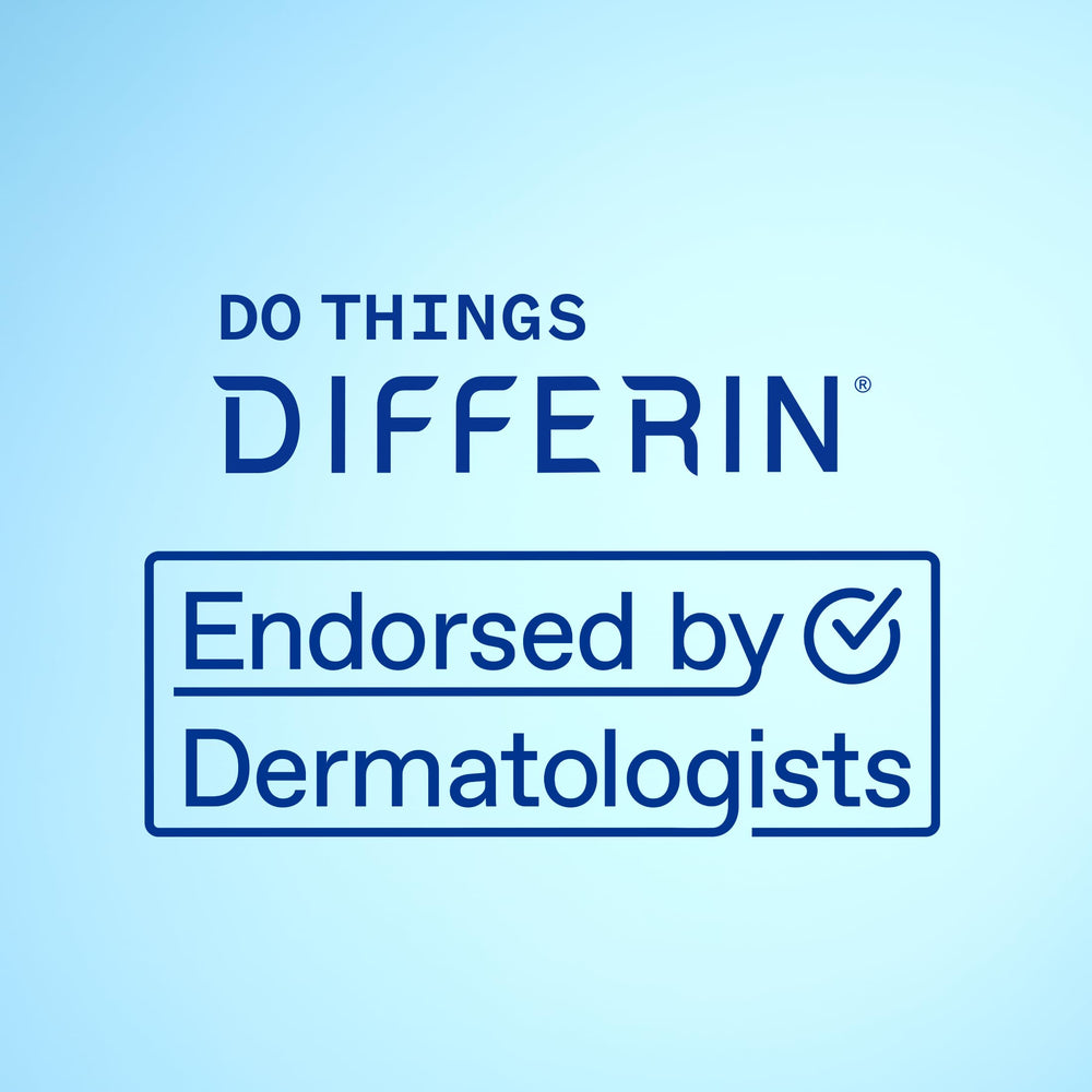 User applying Differin in a morning and evening skincare routine