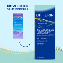 Differin texture swatch reveals matte, lightweight finish and oil control.