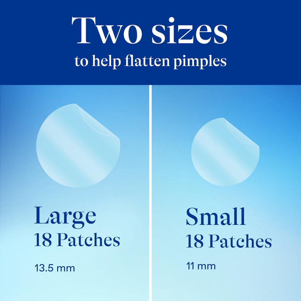 Differin patch applied on cheek demonstrating discreet coverage and confidence