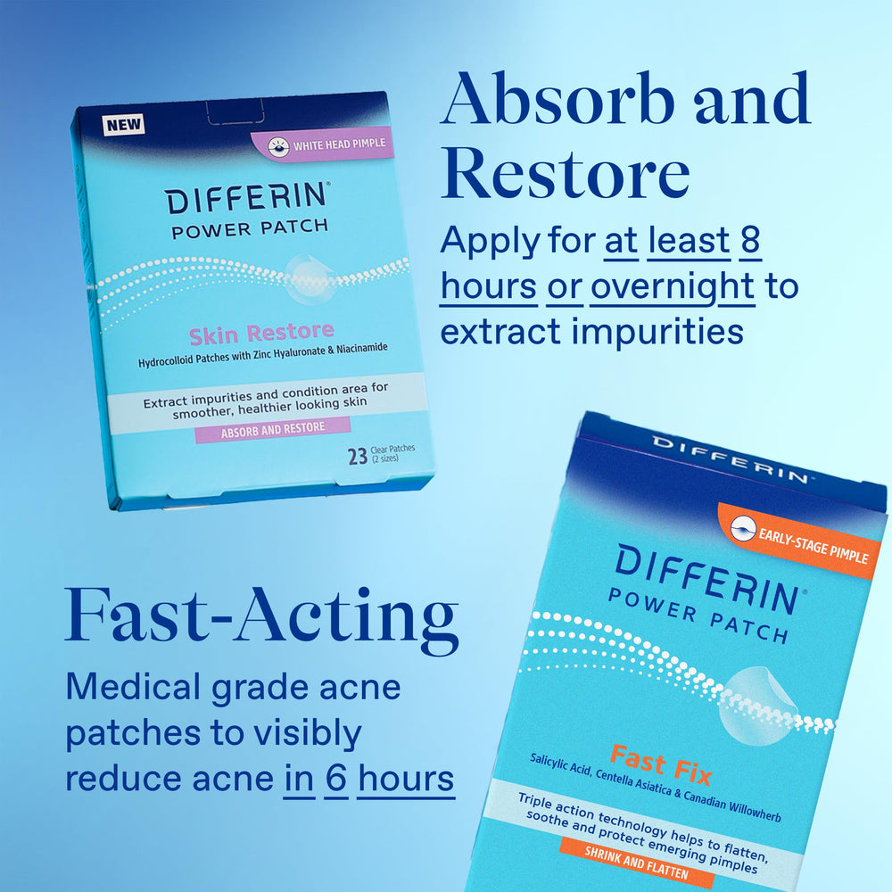 Differin patch resisting water and sweat to protect blemish while active