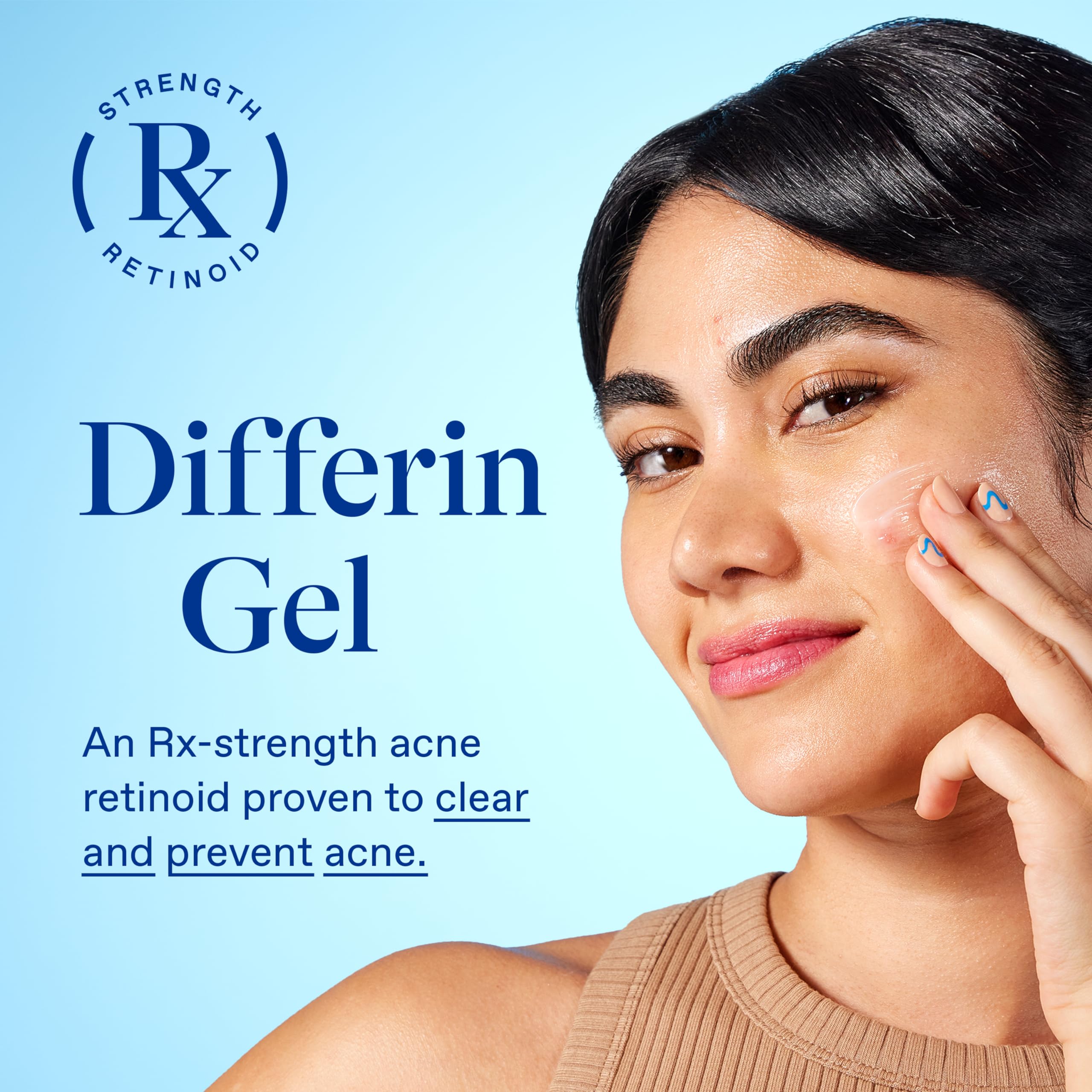 Differin gel texture close-up showing smooth application