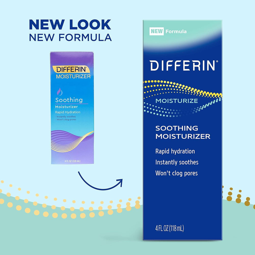 Differin texture closeup of lotion absorbed quickly, highlights lightweight feel