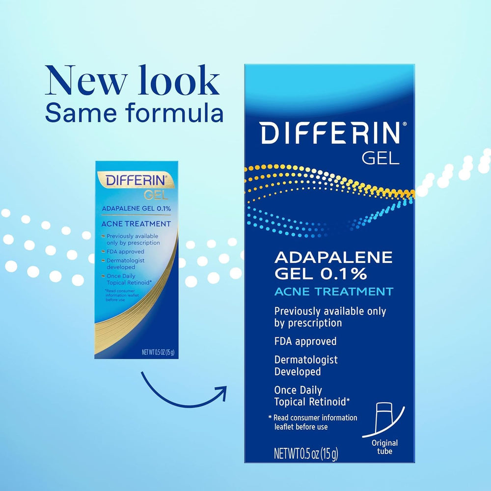 Differin tube cap and nozzle detail showing precise dispensing for controlled use