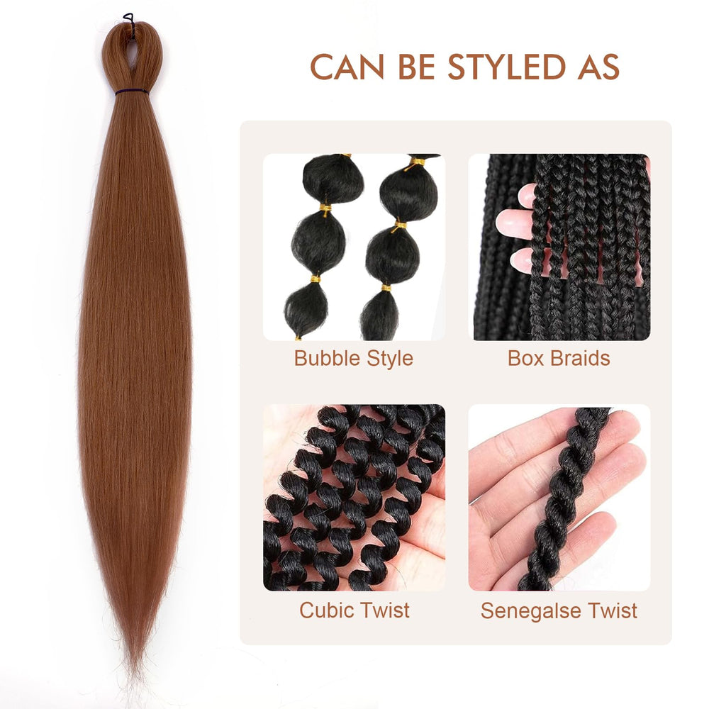 DIFUNEE yaki textured fiber hair resists tangling for smooth braids