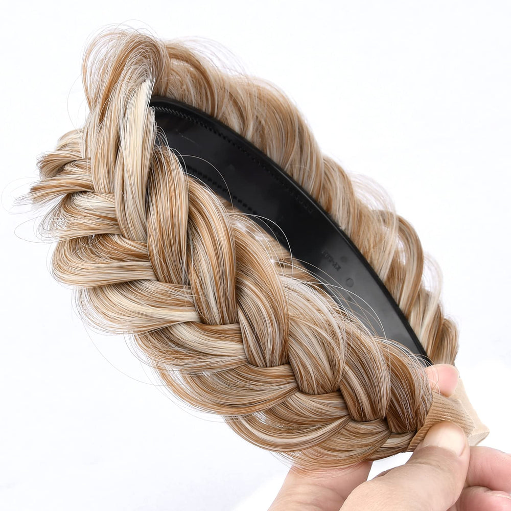 DIGUAN elastic braided headband adapts to different head shapes.