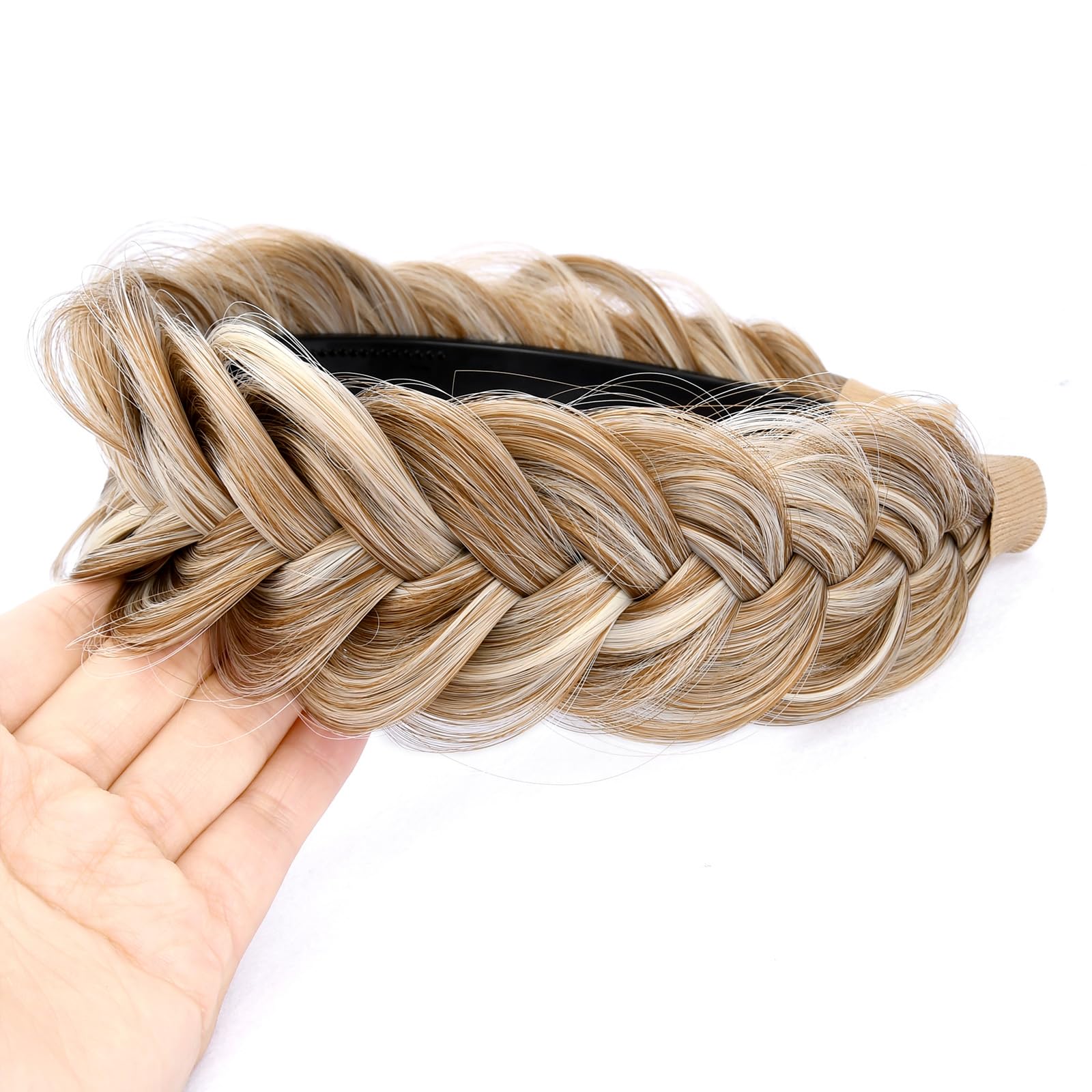 DIGUAN handmade headband braid showcases craftsmanship and width variation.
