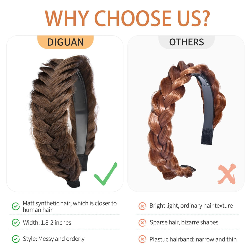 DIGUAN sandy blonde synthetic hair closeup highlights natural color blend.