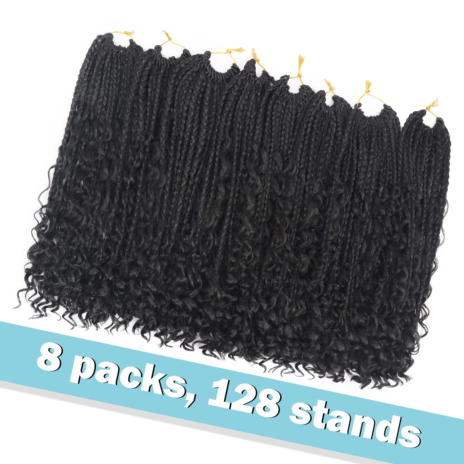 Diha Goddess Bohemian Box Braids 14in soft synthetic fiber offers comfortable wear