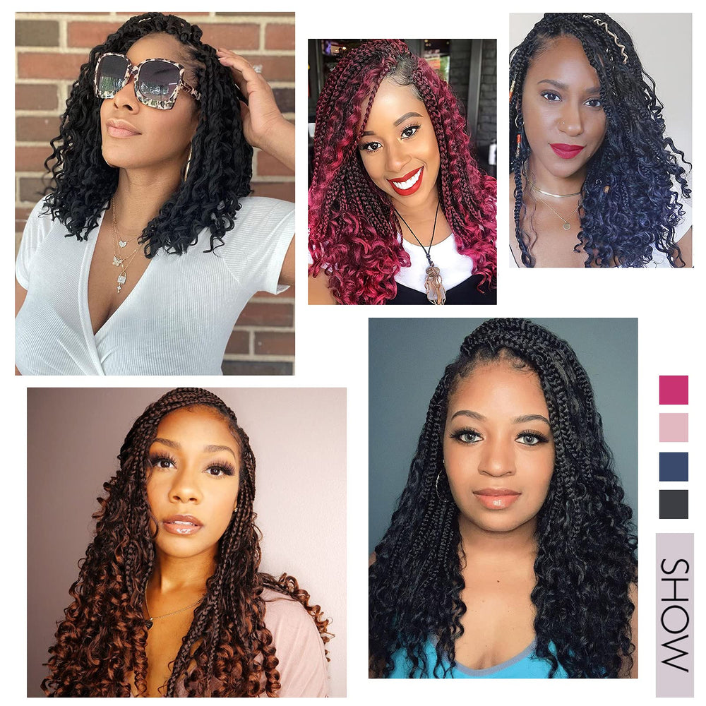 Diha Goddess Bohemian Box Braids easy-to-care fibers support everyday wear