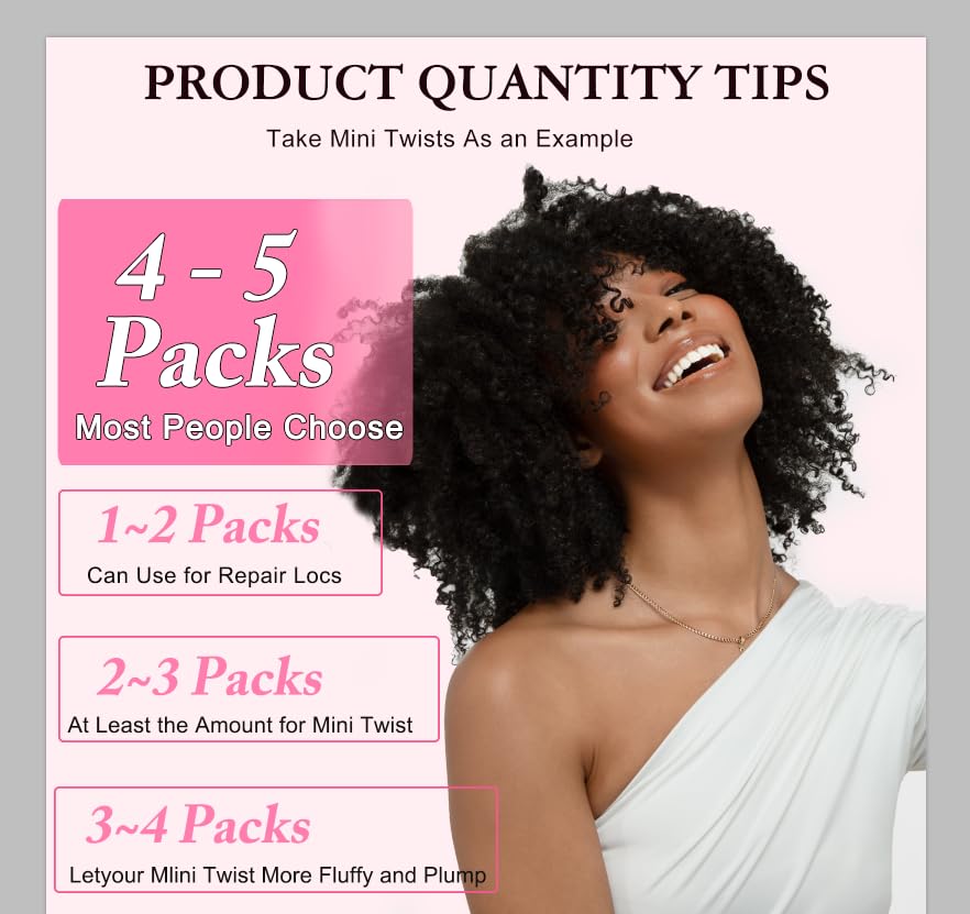 Dilekay Afro Kinkys bulk hair color swatches show natural shade options.