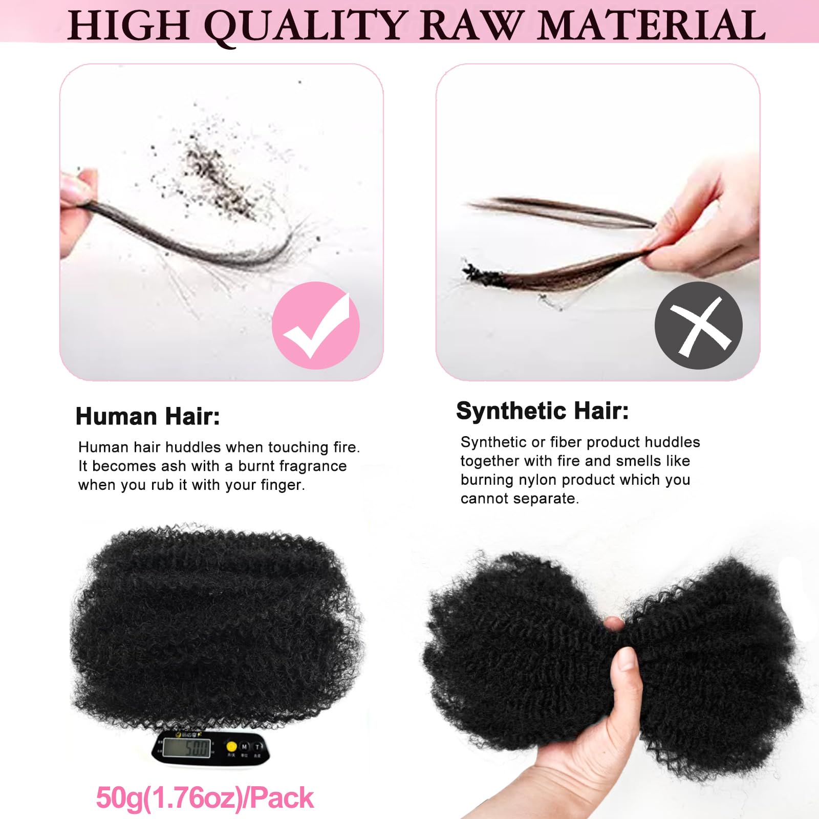 Dilekay Afro Kinkys bulk hair use cases for weddings and events.