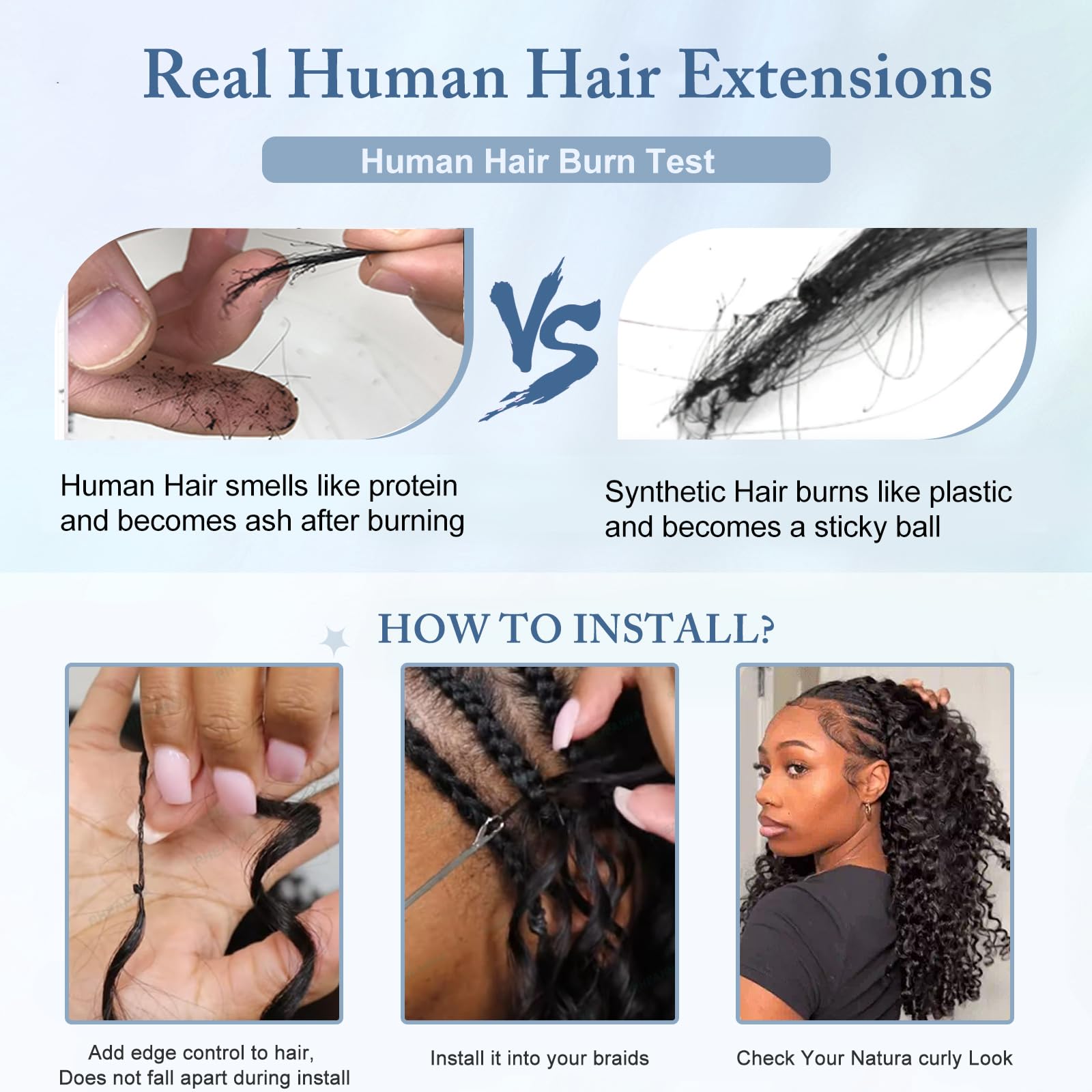 Dilekay included clips and rat-tail comb aid precise parting and styling.