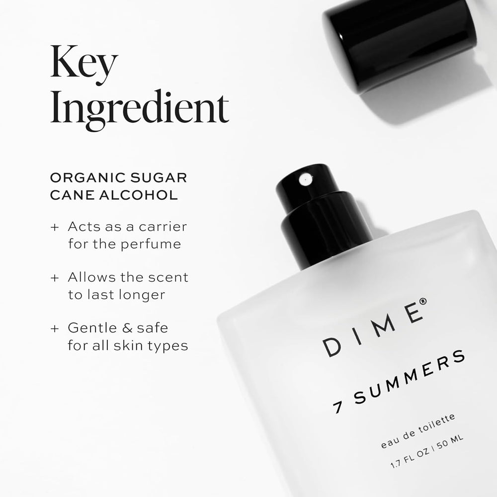 DIME 7 Summers base notes image captures amber woods and musk depth.