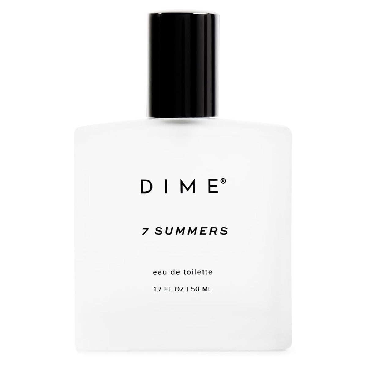 DIME 7 Summers perfume bottle closeup for daily wear and mood lift.