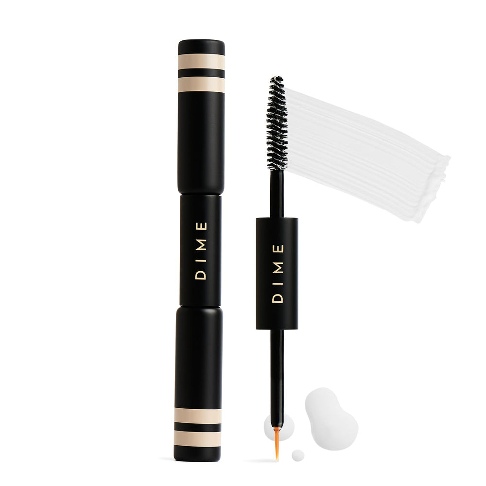 DIME Beauty Boost Duo travel packaging offers on-the-go lash and brow care