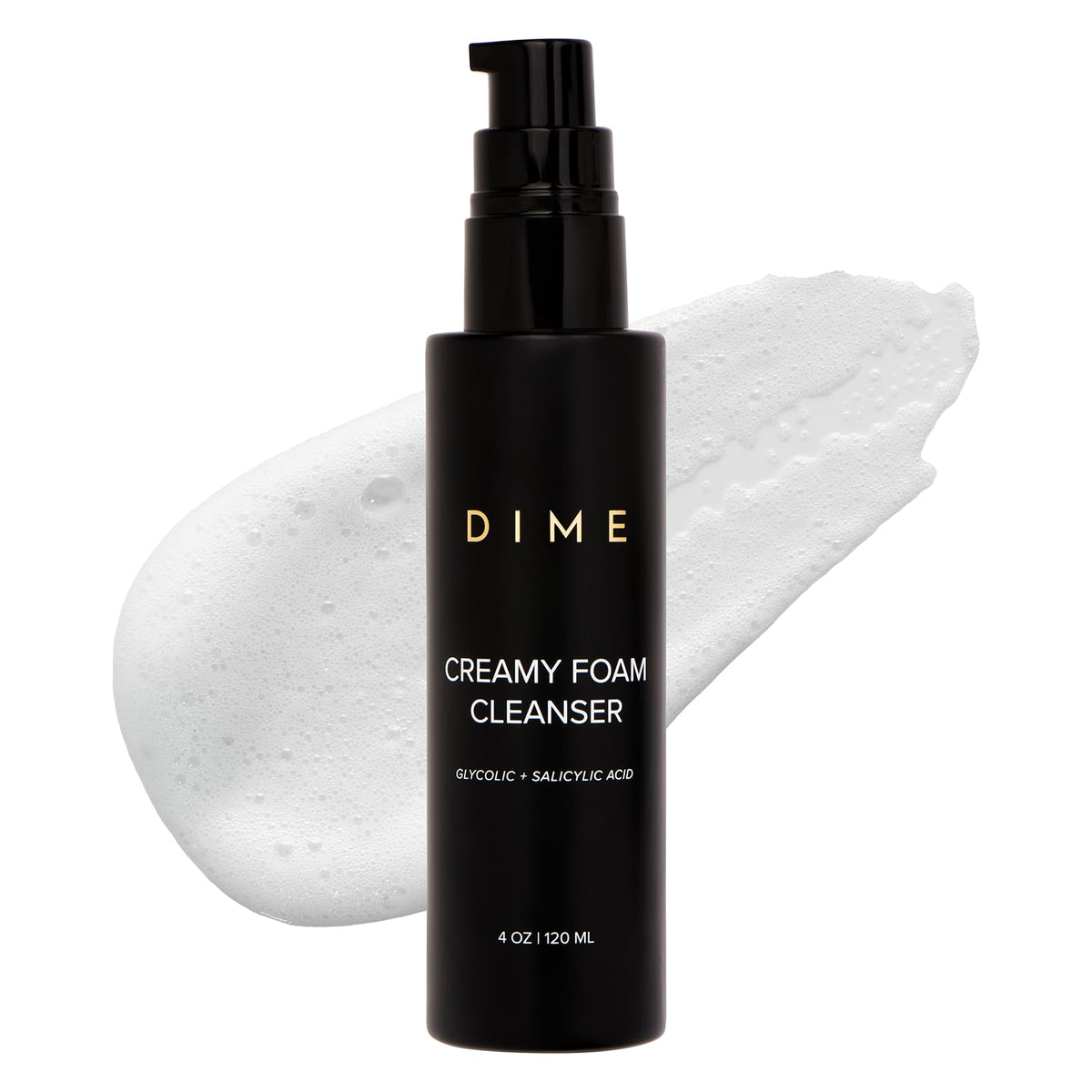 DIME Beauty Creamy Foam Cleanser bottle for daily oily-skin cleansing
