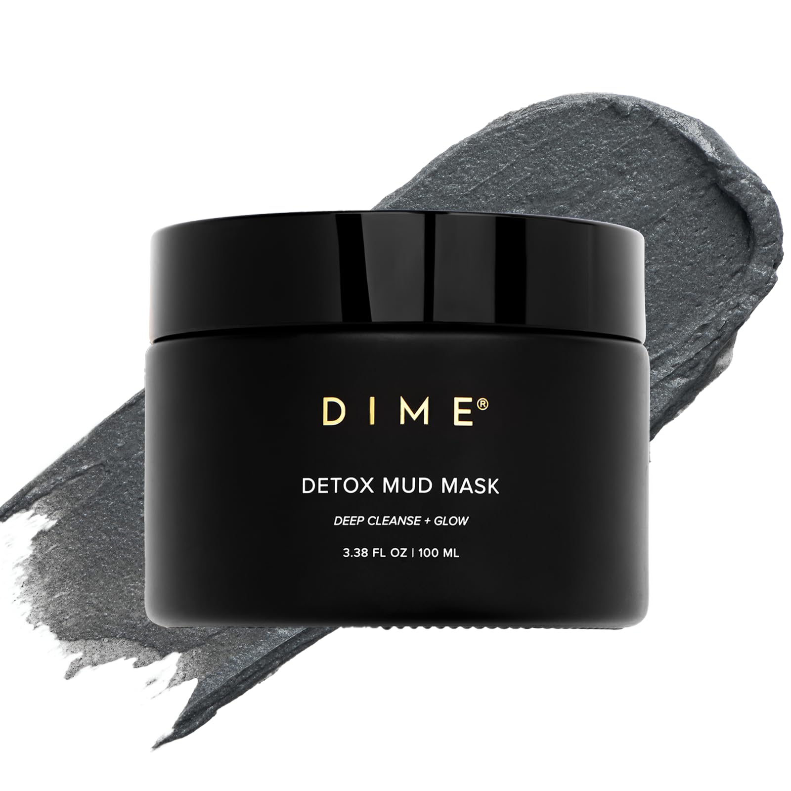 DIME Beauty Detox Mud Mask packaging ready for at-home detox and radiant skin prep.