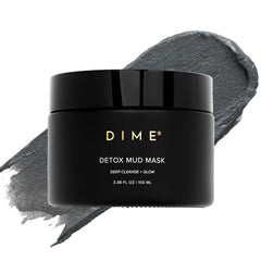 DIME Beauty Detox Mud Mask packaging ready for at-home detox and radiant skin prep.